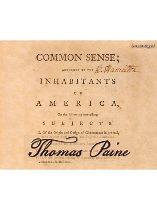 Cover image for Common Sense
